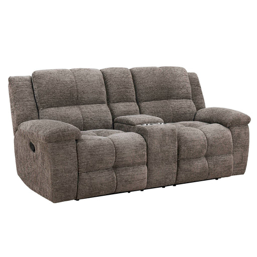 Buster - Manual Reclining Console Loveseat - R&R Furniture Gallery (Fountain Valley, CA)