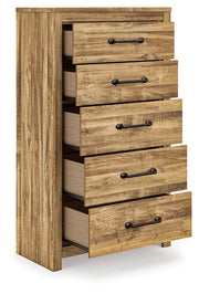 Maystonna - Five Drawer Chest - Brown - R&R Furniture Gallery (Fountain Valley, CA)