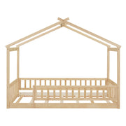 Bed House Bed Frame With Fence - R&R Furniture Gallery (Fountain Valley, CA)