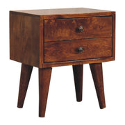 Mini Modern Bedside Table - Chestnut - R&R Furniture Gallery (Fountain Valley, CA)