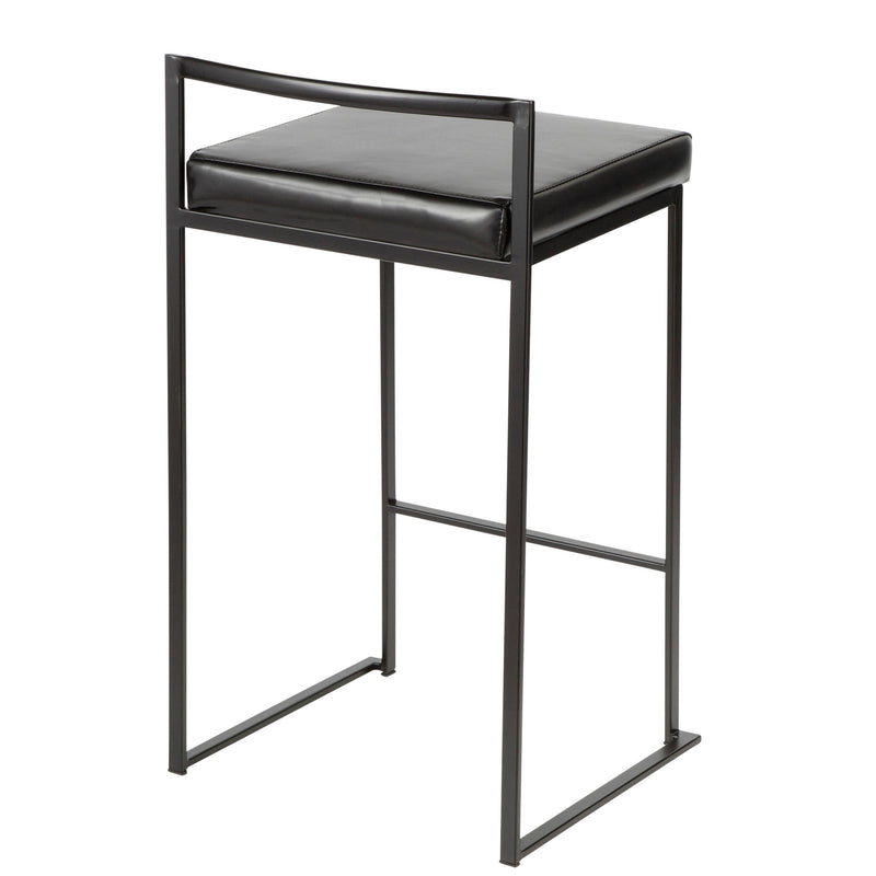 Lumi Source Fuji contemporary style stackable counter stool set with sleek design and modern finish for kitchen or bar area