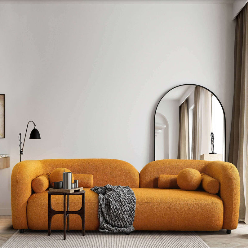 Donna - Japandi Design Boucle Sofa - R&R Furniture Gallery (Fountain Valley, CA)