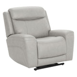 Parker Living Callahan power lift recliner with heat and massage features, upholstered in soft fabric with plush cushioning