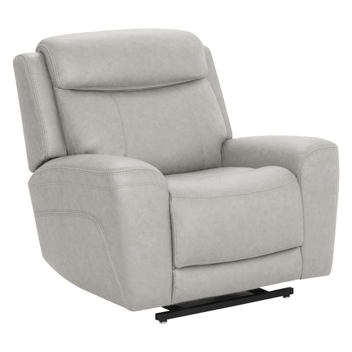 Parker Living Callahan power lift recliner with heat and massage features, upholstered in soft fabric with plush cushioning