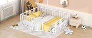 Metal Floor Bed Frame With Fence And Door - R&R Furniture Gallery (Fountain Valley, CA)