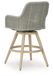Seton Creek - Barstool With Cushion (Set of 2) - Beige / Gray - R&R Furniture Gallery (Fountain Valley, CA)