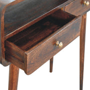 Solid Wood Curved Console Table - R&R Furniture Gallery (Fountain Valley, CA)