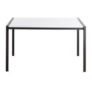 Lumi Source Fuji modern glam dining table with sleek wooden top and metal legs, ideal for contemporary dining rooms.