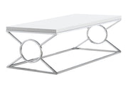 Table, Rectangular, Glossy Contemporary & Modern - White - R&R Furniture Gallery (Fountain Valley, CA)