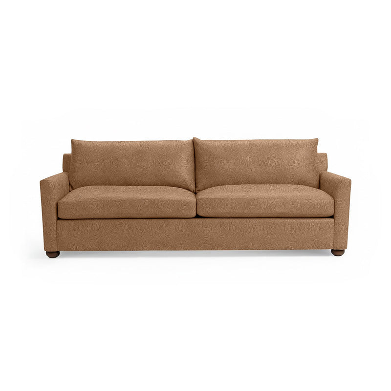 Classic Home Olivia stationary sofa with plush fabric upholstery and elegant design, featuring comfortable seating and classic style.
