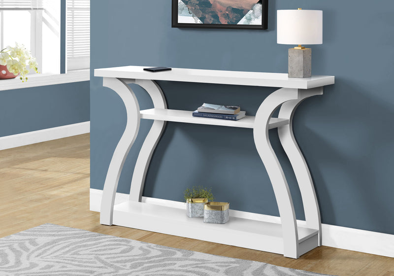 Accent Console Table For Entryway, Unique Curved Design - R&R Furniture Gallery (Fountain Valley, CA)