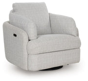 Alainmont Next-Gen Nuvella - Swivel Power Recliner - R&R Furniture Gallery (Fountain Valley, CA)