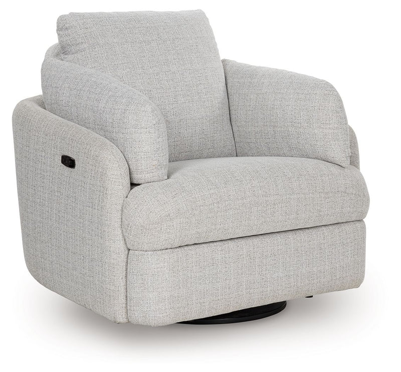 Alainmont Next-Gen Nuvella - Swivel Power Recliner - R&R Furniture Gallery (Fountain Valley, CA)