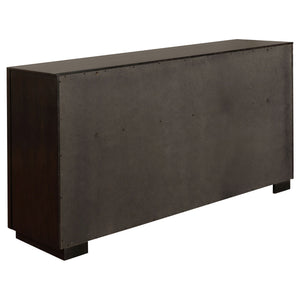 Prescott - 5 Piece California King Bedroom Set - Dark Brown