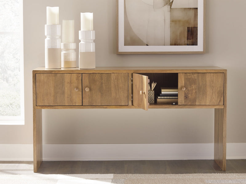 Ella Grove - Console - Rich Brown - R&R Furniture Gallery (Fountain Valley, CA)