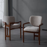 Upholstered Arm Dining Chairs (Set of 2) - R&R Furniture Gallery (Fountain Valley, CA)