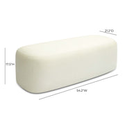 Graceland - Faux Mohair Bench - R&R Furniture Gallery (Fountain Valley, CA)