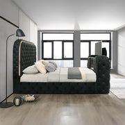 Kana - Bed With LED, Fireplace & TV Stand - R&R Furniture Gallery (Fountain Valley, CA)