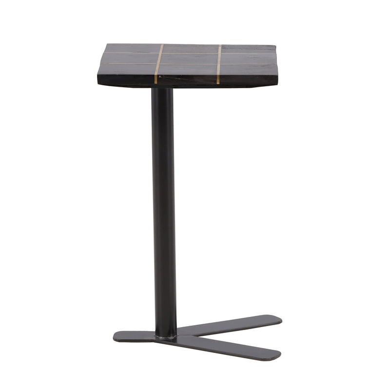 Lucy - Side Table - Black And Brass