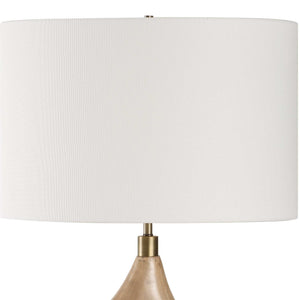 Almyra - Solid Wood Floor Lamp - Light Brown