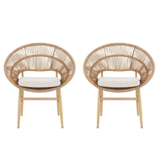 Cyril - Outdoor Papasan Style Dining Chair (Set of 2) - R&R Furniture Gallery (Fountain Valley, CA)