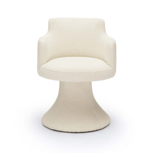 Jeffree - Performance Boucle Swivel Dining Chair - R&R Furniture Gallery (Fountain Valley, CA)