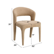 Lidi - Side Chair (Set of 2) - Light Brown - R&R Furniture Gallery (Fountain Valley, CA)