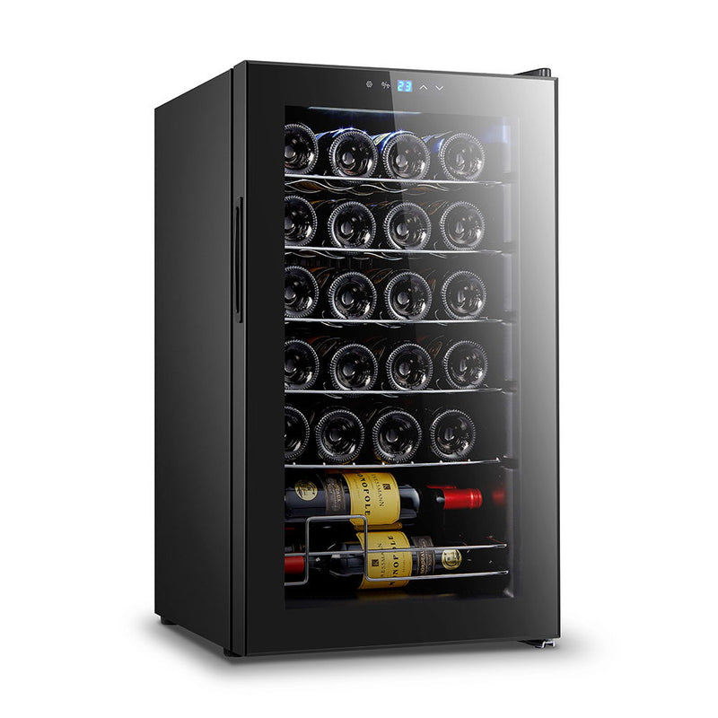 Brancaster - Wine Cooler - Retro Brown Top Grain Leather & Aluminum - R&R Furniture Gallery (Fountain Valley, CA)