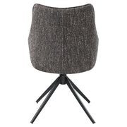 Malika - Side Chair With Swivel (Set of 2) - Brown Chenille - R&R Furniture Gallery (Fountain Valley, CA)