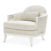 La Marisia - Chenille Matching Chair - Tranquil / Creamy Pearl - R&R Furniture Gallery (Fountain Valley, CA)
