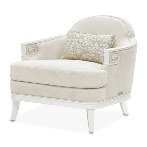 La Marisia - Chenille Matching Chair - Tranquil / Creamy Pearl - R&R Furniture Gallery (Fountain Valley, CA)