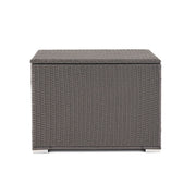 Santa Rosa storage table by Noble House featuring a wooden surface and ample storage space with a modern design.