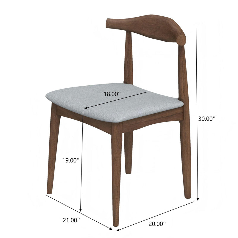Brooklyn - Dining Chairs (Set of 2) - Gray - R&R Furniture Gallery (Fountain Valley, CA)