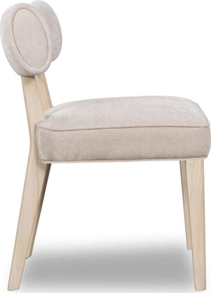 Magnolia Wood Frame Upholstered Dining Chair in Brown Sugar Chenille