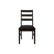 Dining Chair, Dining Room, Side, Upholstered, Transitional (Set of 2) - Black - R&R Furniture Gallery (Fountain Valley, CA)