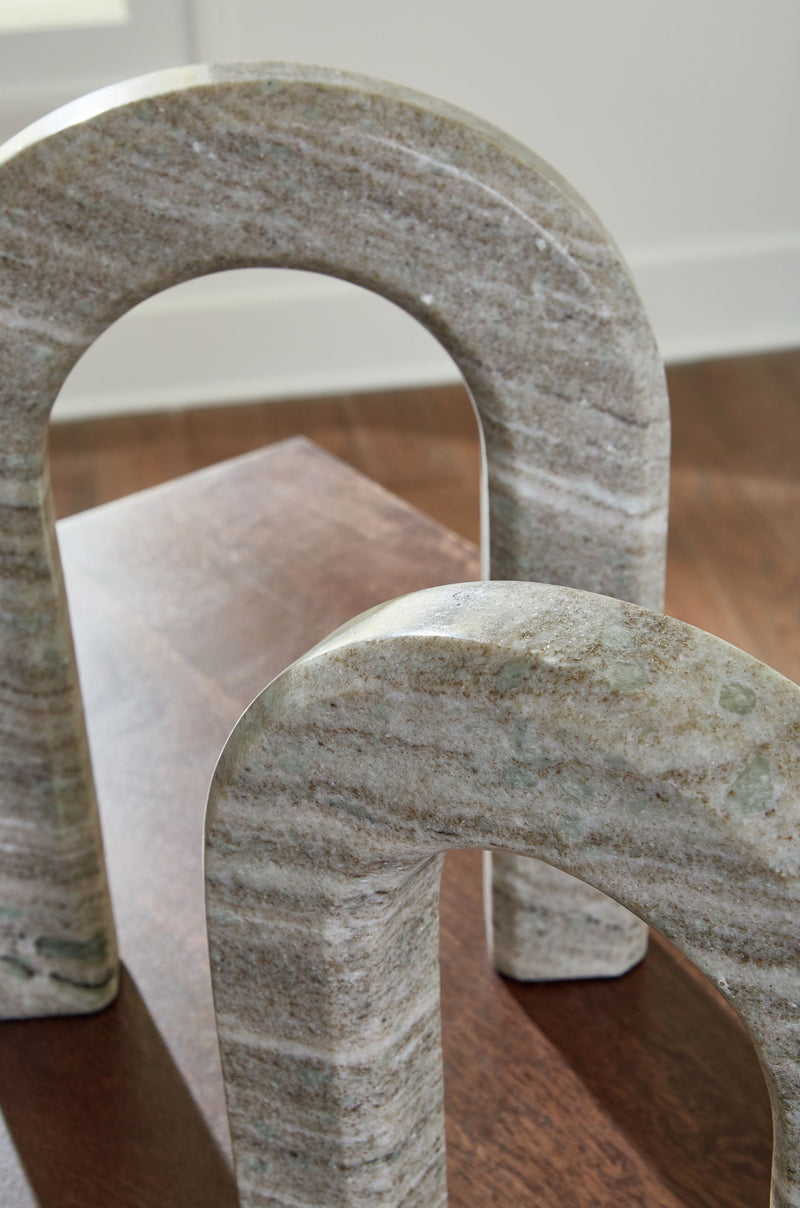 Keithton - Sculpture Set (Set of 2) - Taupe - R&R Furniture Gallery (Fountain Valley, CA)