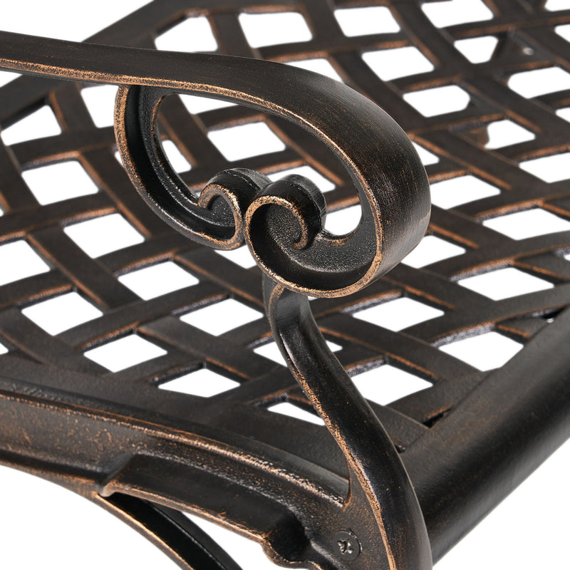 Spencer - Cast Bench - Copper - R&R Furniture Gallery (Fountain Valley, CA)