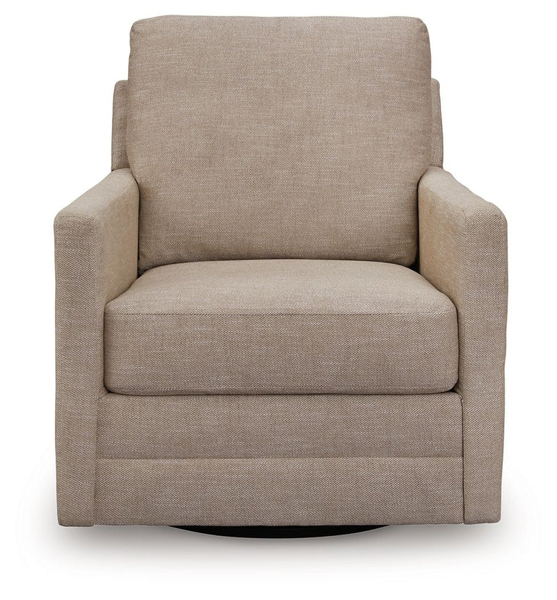 Freybourne Next-Gen Nuvella - Swivel Accent Chair - R&R Furniture Gallery (Fountain Valley, CA)