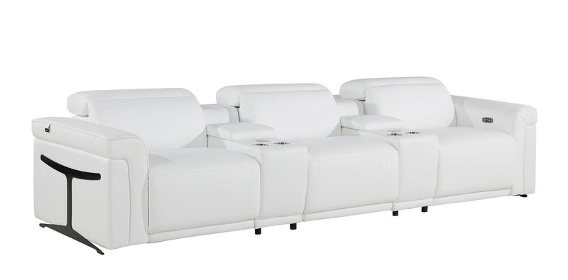 1126 - 8-Piece Modular Power Reclining Sofa & Loveseat Set In With 5 Power Recliners & Power Headrests