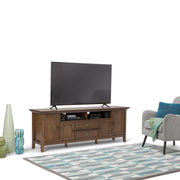 Redmond - TV Media Stand - Rustic Natural Aged Brown - R&R Furniture Gallery (Fountain Valley, CA)