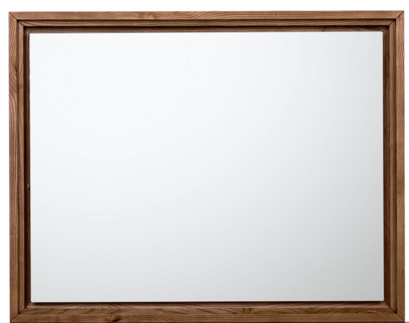 Modus Tanner wall or dresser mirror in Roux finish, standalone design with a sleek rectangular frame and reflective glass surface.