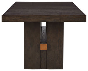 Burkhaus - Rectangular Dining Room Extension Table - Dark Brown - R&R Furniture Gallery (Fountain Valley, CA)