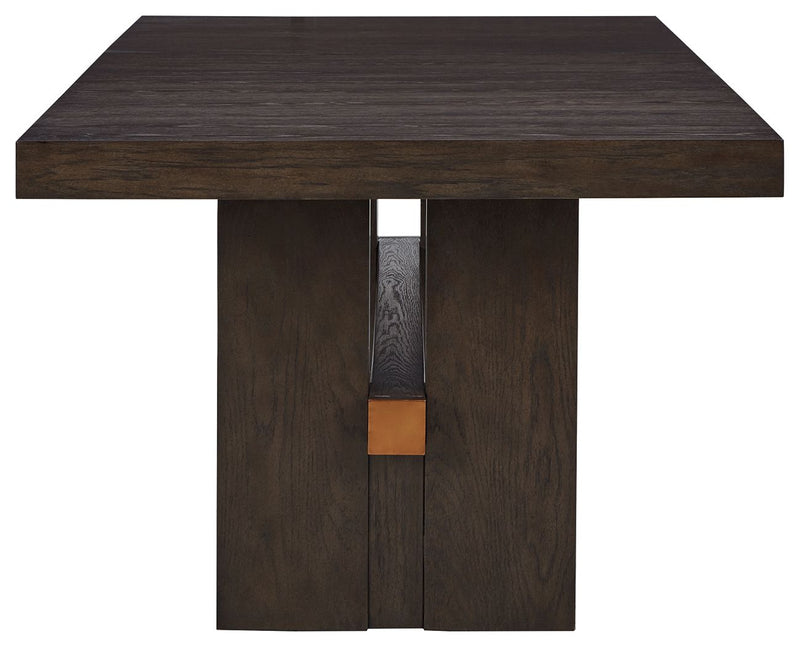 Burkhaus - Rectangular Dining Room Extension Table - Dark Brown - R&R Furniture Gallery (Fountain Valley, CA)