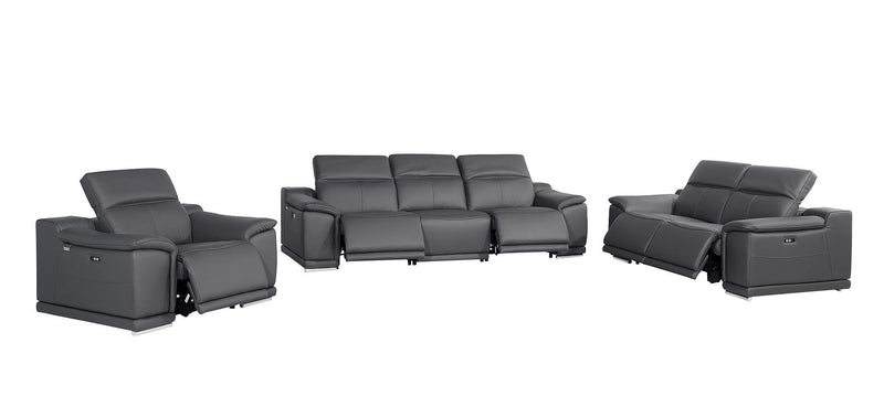 9762 - 6-Piece Modular Power Reclining Sofa, Loveseat And Chair Set With 5 Power Recliners In