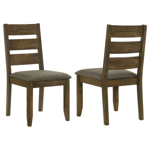Ladderback Dining Chair (Set of 2) - Brown