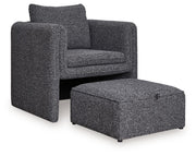 Vreni - Accent Chair - Charcoal / Black - R&R Furniture Gallery (Fountain Valley, CA)
