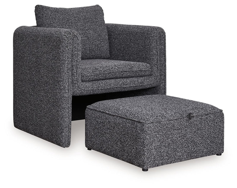 Vreni - Accent Chair - Charcoal / Black - R&R Furniture Gallery (Fountain Valley, CA)