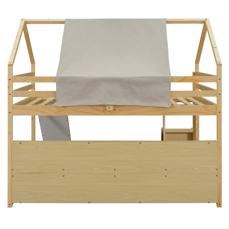 Loft Bed With House Shaped Frame And Tent - R&R Furniture Gallery (Fountain Valley, CA)