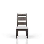 Upholstered Seat Ladderback Side Chair (Set of 2) - Coffee - R&R Furniture Gallery (Fountain Valley, CA)