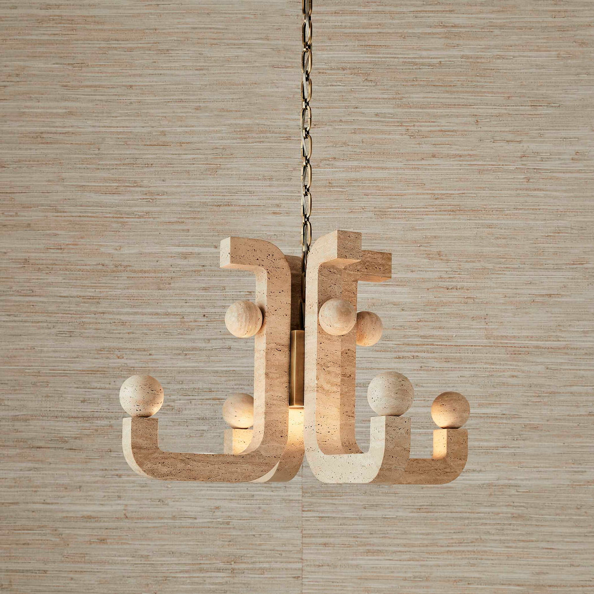 Equilibrium - 5 Light LED Pendant - Brass